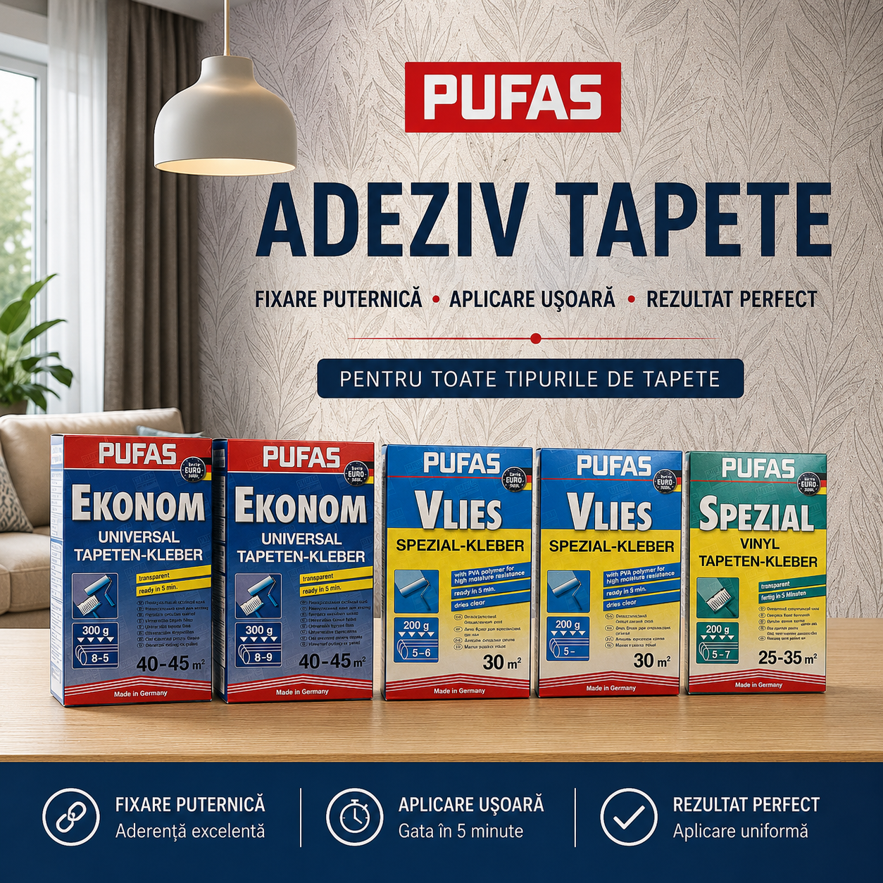 Adezivul pentru tapet PUFAS