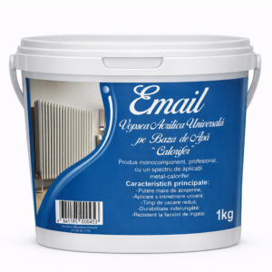 Email – Vopsea acrilică universală pe bază de apă (pentru calorifer)/Email – универсальная акриловая краска на водной основе (для радиаторов)