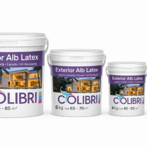 Vopsea lavabilă Exterior Alb Latex COLIBRI/Краска Exterior Alb Latex COLIBRI
