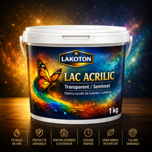 Lac acrilic universal Lakoton pe bază de apă