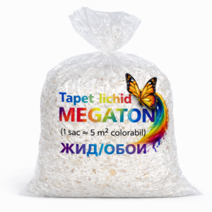 Tapet lichid MEGATON – Tapet decorativ colorabil/Жидкие обои MEGATON – декоративное покрытие для стен