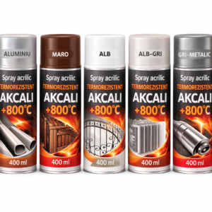 Spray acrilic termorezistent AKCALI +800°C/Термостойкая акриловая краска-спрей AKCALI +800°C