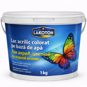 Lac acrilic colorat pe bază de apă/Лак акрил. цветной на водной основе