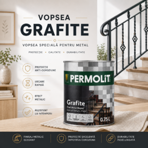 Краска для металла GRAFITE 3 в 1 – Permolit