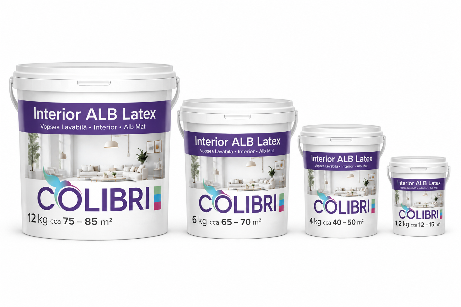 Краска латексная Interior Alb COLIBRI — изображение 2