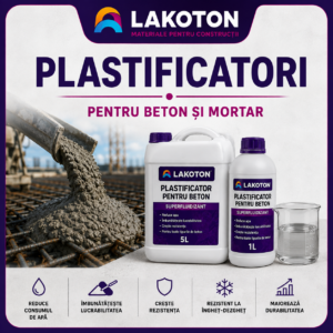 Plastificatori pentru beton și mortar
